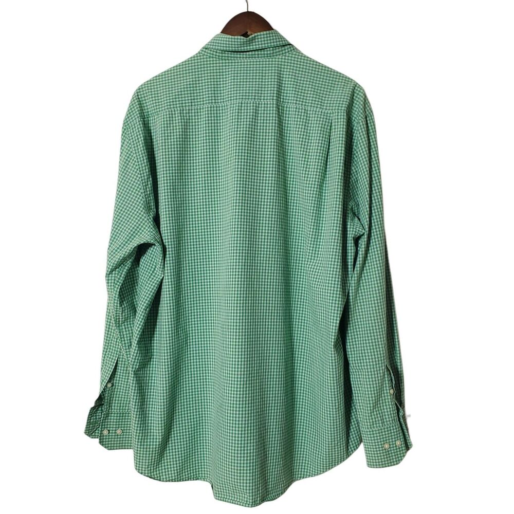 Barbour Shirt 3XL Regular Fit Green Country Outdoor Cotton Check Button Up Mens - Picture 7 of 13